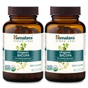 Himalaya Bacopa Monnieri Nootropic Herbal Supplement, Ψυχική Συναγερμός, Υποστηρίζει την ηρεμία, τη μνήμη, τη γνώση, USDA Organic, Non-GMO, 750 mg, 60 Plant-based Caplets, 2 Pack, 120 Day Supply