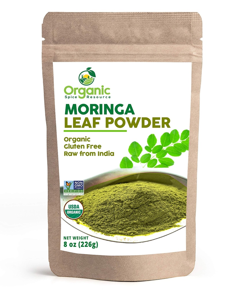 Βιολογική σκόνη Moringa - 8 oz (226g) 