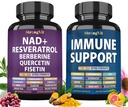 StrongVit NAD Supplement & Immune Support Bundle (120 Capsules)