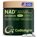 NAD+ Supplement with Resveratrol 900mg Nicotinamide Adenine Dinucleotide Complex for Cellular Energy Repair, Anti-Aging & Mental Clarity Support, Non-GMO, Vegetarian Friendly, 100 Capsules