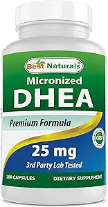 Best Naturals, Micronized DHEA 25 mg 180 Κάψουλες