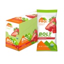 PROBAR Bolt Energy Chews for Running & Cycling – Organic Sports Nutrition Gummies with Electrolytes & B Vitamins, Fast Carb Endurance Fuel, Vegan Gluten Free Non-GMO, Strawberry (12 Pack)
