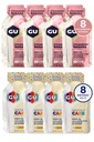 GU Energy Original Sports Nutrition Variety Pack: 8 Strawberry Banana + 8 Birthday Cake (16 Packets Total)