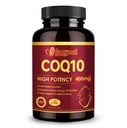CoQ10-400mg-Softgels με PQQ & Omega 3, μέγιστο συνένζυμο απορρόφησης Q10, ισχυρό αντιοξειδωτικό για την καρδιακή υγεία & την παραγωγή ενέργειας, 120 Count, μη GMO