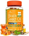 Black Seed Oil Gummies – Black Cumin Seed Oil, Ashwagandha, ACV, Biotin, Turmeric, Beet Root, Pomegranate, Vitamins C & B6 – Clean-Label Multivitamin Gummies for Adults & Kids