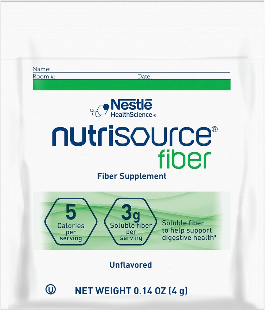 Nestle Nutrisource Fiber Fiber συμπλήρωμα χωρίς γεύση 4 Gram πακέτο 75 Ct