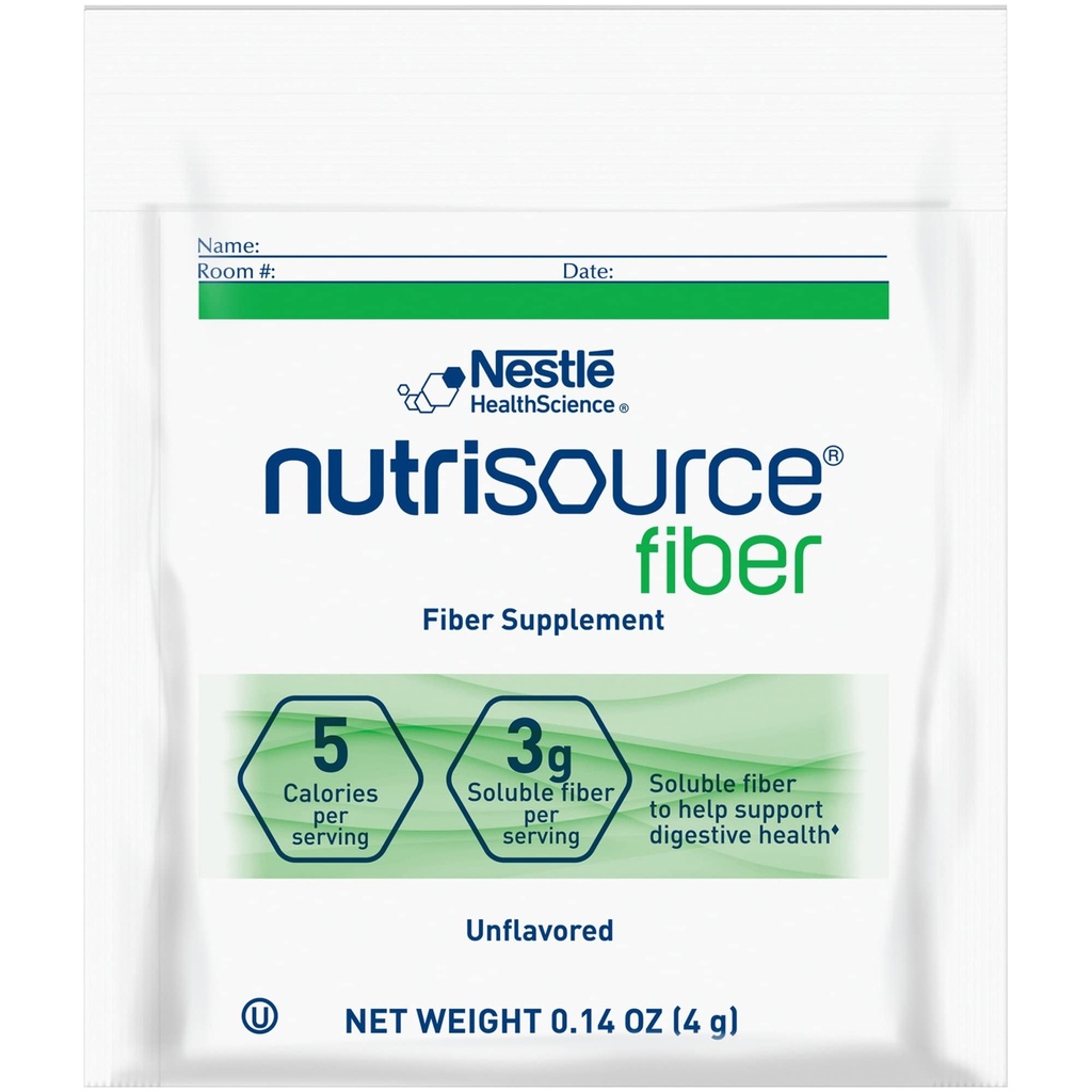 Nestle Nutrisource Fiber Fiber συμπλήρωμα χωρίς γεύση 4 Gram πακέτο 75 Ct