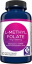 MD Life L-Methylfolate 1 mg Supplement - Professional-Grade Active L Methylfolate Supplement - 90 Capsules - L-Methylfolate 1mg - Maximum Potency MTHFR W/ Essential Amino Acids