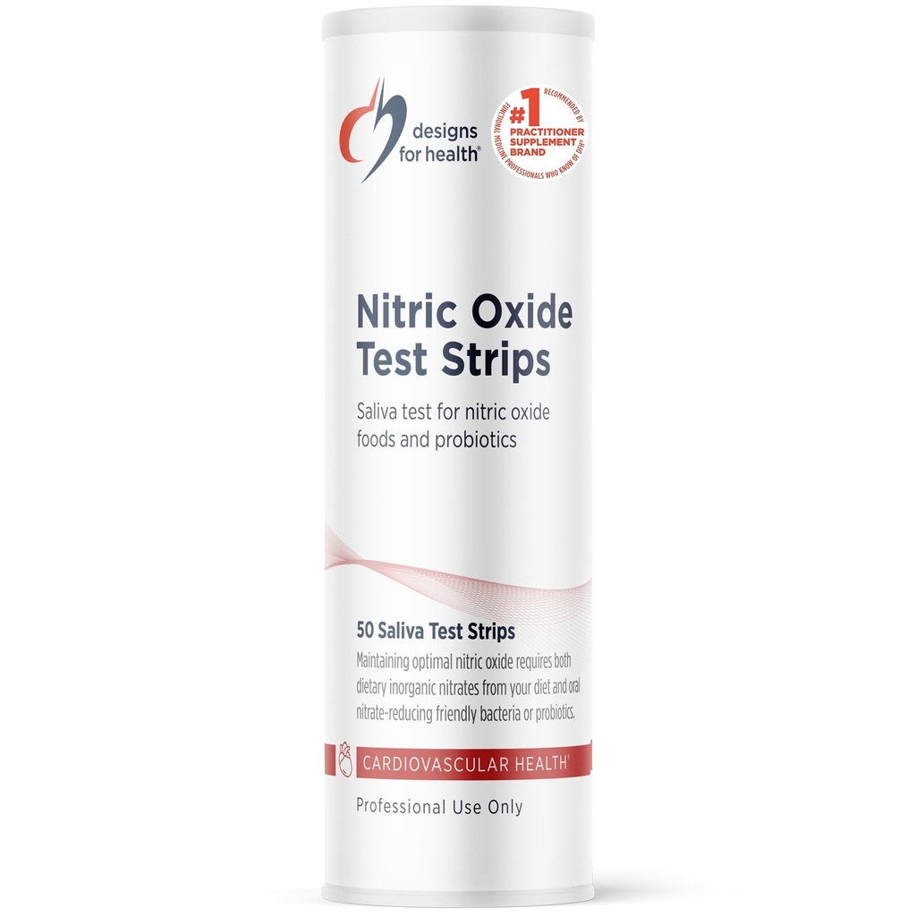Designs for Health Nitric Oxide Test Strips Saliva Test - Αποτελέσματα σε μόλις 10 δευτερόλεπτα - Αθλητές υποστήριξης, υγιή γήρανση, καρδιοαγγειακή υγεία (50 Saliva Test Strips)