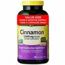 Cinnamon 1000 mg Dietary Supplement – 400 Vegetarian Capsules (6+ Month Supply) – Supports Healthy Metabolism & Wellness – Non-GMO, Gluten Free, No Artificial Colors or Flavors