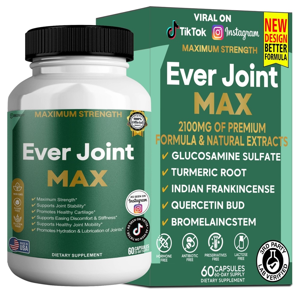 Ever Joint MAX, Joint Support Supplement, Glucosamine, Chondroitin (1)