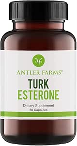 Αγροκτήματα Antler - 100% Pure Turkesterone, 60 κάψουλες, 500mg – Ajuga Turkestanica Extract Std. to 10% Turkesterone, Ανδρική Υποστήριξη για την Υγεία Ισχυρό Αντιοξειδωτικό συμπλήρωμα