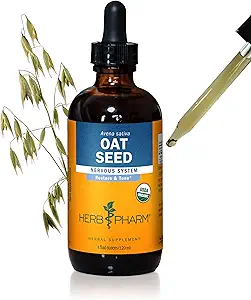 Βότανο Pharm Certified Organic Oat Seed Liquid Extract για την υποστήριξη του νευρικού συστήματος - 4 ουγγιά