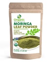 Organic Moringa Powder - 1.10 lbs (17.64 oz) | USDA Organics, Non-GMO, Kosher, Halal, Moringa Olifera Powder - 100% Raw and Natural, by SHOPOSR
