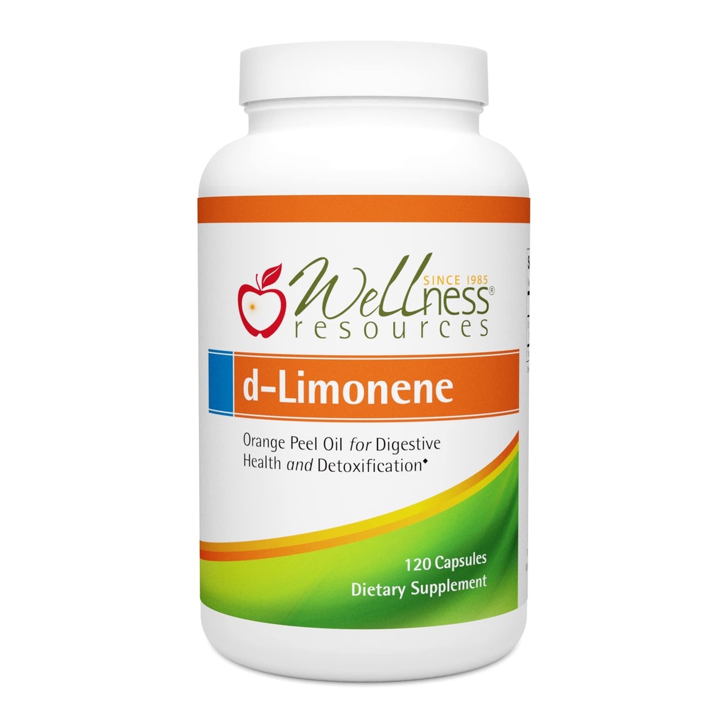 Πηγές ευεξίας Κάψουλες υψηλής ισχύος d-Limonene 1000mg, 120 Κάψουλες - εκχύλισμα πορτοκαλιού Peel για την Digestive Υγεία, Heartburn, Acid Reflux, Αποτοξίνωση