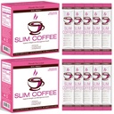 Skinny Coffee Green Coffee Bean Extract Powder | USTAR Slim Coffee with 12 Natural Health Blends Gluten-Free Instant Coffee for Energy & Metabolism, 240g (24 Sticks)
