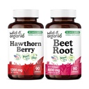 Wild & Organic Hawthorn Berry 90 Capsules & Beet Root 90 Capsules