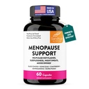 Complete Menopause Support Supplement For Women | With Ashwagandha, Black Cohosh, Dong Quai & Muira Puama | Helps Easing Hot Flashes, Night Sweats, Mood Swings, Hormone Balance & Harmony | 60 Capsules