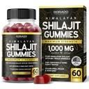 Shilajit Gummies for Men & Women 1000mg (High Potency Gold Grade with 85+ Trace Minerals with Fulvic Acid) - Ενέργεια & Ανοσία Υποστήριξη - Third Party Tested, Non GMO, Vegan & Made in USA - (60 Gummies)
