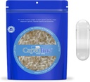 Capsuline Μέγεθος 000 - Καθαρίστε τις κάψουλες άδειο Vegan - 1000 Count - Κενές κάψουλες Veggie Χάπια - DIY κάψουλες λαχανικών πλήρωσης - Κενά καπάκια - Kosher και Halal Certified - Μη ΓΤΟ Certified