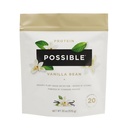 Protein Powder Vanilla Bean - 20g Vegan, Φυτικό Μείγμα Πρωτεΐνης - Μη-ΓΤΟ, Μη-Dairy, Gluten-Free - 3.5g BCAAs - 9 Απαραίτητα Αμινοξέα - 15-Ημερη Προμήθεια - 1 Τσάντα, 15 Υπηρεσίες