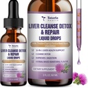 Liquid Repair Cleanse Repair Liquid,1100mg συμπλήρωμα γάλακτος Thistle Dandelion Root και 16+ βότανα για την υποστήριξη του ήπατος Active Liver Health Formula No Sugar Vegan Non-GMO και όλα-Φυσικά