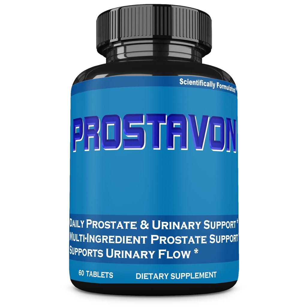 PROSTAVON Prostate Health Supplement for Men with Saw Palmetto, Pygeum, Pumpkin Seed & Nettle for Prostate Support, Urinary Flow & Frequent Urination Support, 60 Tablets, Made in USA