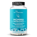 Momma Prenatal Probiotics Mom & Baby - Gut and Digestive Postpartum, Nursing, Morning Sickness Pregnancy Relief - 18 Clinically Proven Strains, 14 Billion CFU, Prebiotic - 30 Mini Vegan Capsules