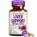 Liver Cleanse Detox & Repair – Liver Support Supplement with Milk Thistle Extract, Dandelion Root, Artichoke & Zinc – Gentle Liver Health, Digestion & Energy for Women & Men – Non-GMO – 60 Tablets