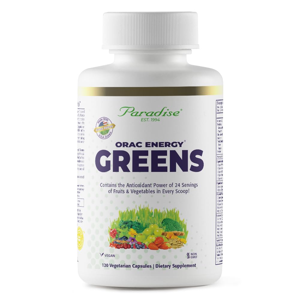 Paradise Herbs, ORAC Energy, Superfood Capsules, Includes Over 42 Organic & Wild-Crafted Ingredients, Probiotics & Enzymes, 120 Count