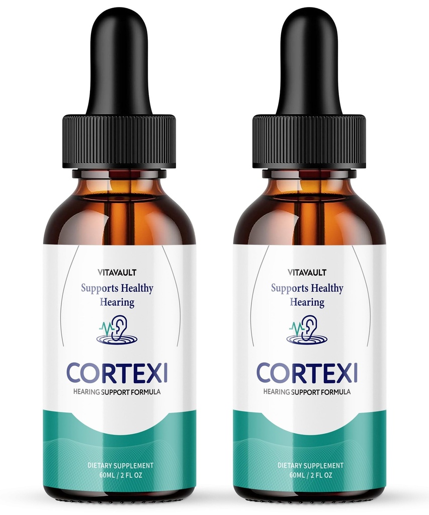 Vitavault Cortexi Ear Drops - Cortexi Hearing Support Drops, Cortexi Drops, Cortexi Reviews - Promotes Auditory Clarity, Supports Healthy Hearing 2 Pack