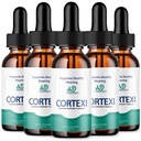 (5 Pack) Cortexi Ear Drops - Official Formula - Cortexi Tinnitus Treatment Cortexi Hearing Support Drops, Cortexi for ringing in ears, Cortexi Supplement Drops Maximum Strength New Improved (5 oz)