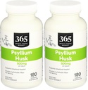365 by Whole Foods Market, Psyllium Husks 500Mg, 180 Veg Capsules (Pack of 2)
