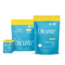 Bio.me Psyllium Husk Fiber - Full Size (30 Servings) + Travel Packs (20 Count) - Lemonade Psyllium Husk Fiber Powder for Digestive Health & Bloating Relief - Sugar Free, Non-GMO, Gluten Free