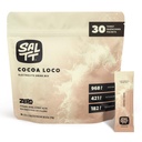 SALTT Ηλεκτρολυτές σκόνης αρωματικό ποτό Mix - Cocoa Loco - 30 πακέτα ενυδάτωσης - Μαγνήσιο, Κάλιο, Νάτριο, Ανιχνευτές - Μηδενική ζάχαρη & Χωρίς γλουτένη - Απαραίτητα ταξιδιού
