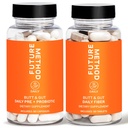 FUTURE METHOD Fiber Blend with Acacia & Psyllium Husk (60ct) and Synbiotic Probiotic + Prebiotic Complex (60ct) – Gut-Friendly Daily Support