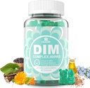 DIM Supplement Women 400mg, Estrogen Supplement for Women, Sugar Free DIM Gummies for Men & Women w/ Biotin, Flaxseed Oil, Burdock, Calendula, BioPerine for Hormone Balance, Menopause & Prostate 60Cts