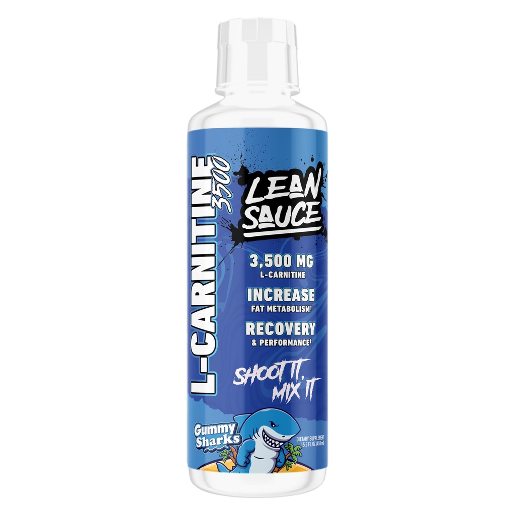 Lean Sauce Liquid L-Carnitine 3500 - Pre Workout Formula, Stimulant Free for Optimal Absorption, Energy & Muscle Support - 15% More (3500 vs 3000)