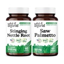 Wild & Organic Stinging Nettle Root 60 Capsules & Saw Palmetto 60 Capsules