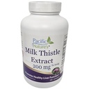 Pacific Natures Milk Thistle Extract Capsules - 200mg (250 Capsules) Antioxidant Herbal Supplement for Healthy Liver Support - Non-GMO, Gluten-Free, 250 Servings