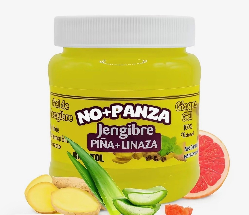 Gel De Jengibre + Batimol, pina, Canela & linaza (Ginger Gel+ batimol) 250g, 100% Natural, Chupa Hidratante | Panza Yellow Slimming Cream Fat Burning for Belly Tightening