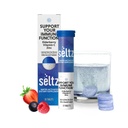 Seltz® Support Your Immune Function – Effervescent Vitamins with Vitamin C, Elderberry & Zinc for Daily Immune Support – Berries Flavor, 20 Tablets (Pack of 1)