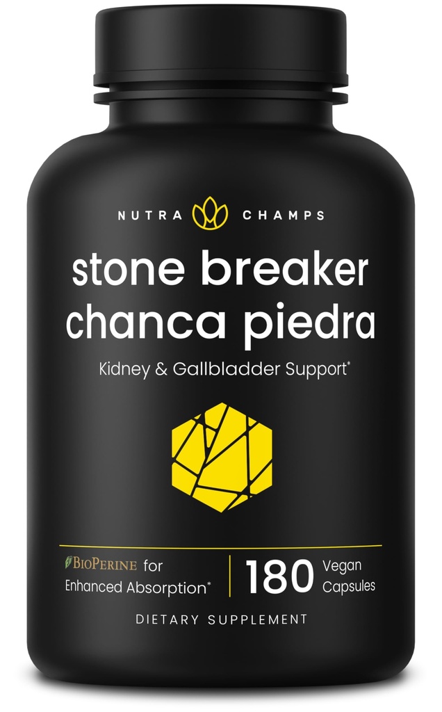 NutraChamps Chanca Piedra Stone Breaker – Kidney & Gallbladder Support Supplement – Urinary Tract & Calcium Oxalate Balance Support with Nettle Leaf & BioPerine