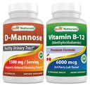 Best Naturals D- Mannose 1500 mg & Βιταμίνη B12 6000 mcg