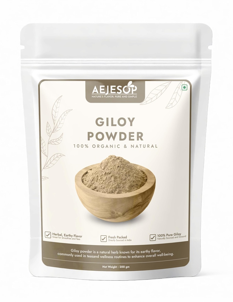 AEJESOP Giloy Powder, Guduchi Stem Powder, 7 oz (200g)
