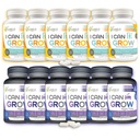 I Can Grow 6-Month Supply Bundle – 6x Day-Time + 6x Night-Time Growth Supplements for Kids 10+ & Teens | L-Arginine, Colostrum, Magnesium | Daily Height Support + Sleep Aid for Natural Growth | 12-Pac