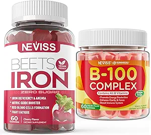 Sugar Free Iron Gummies+Vitamin B100 Complex