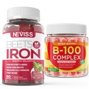 Σύμπλεγμα B100 χωρίς ζάχαρη Iron Gummies+Vitamin