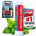 Olbas Inhaler Aromatherapy, Essential Oil Inhaler with Natural Oils, 0.01 Oz Each, 3 Pack, Pocket Sized Nasal Inhaler Stick for Clear Breathing and Sinus Relief