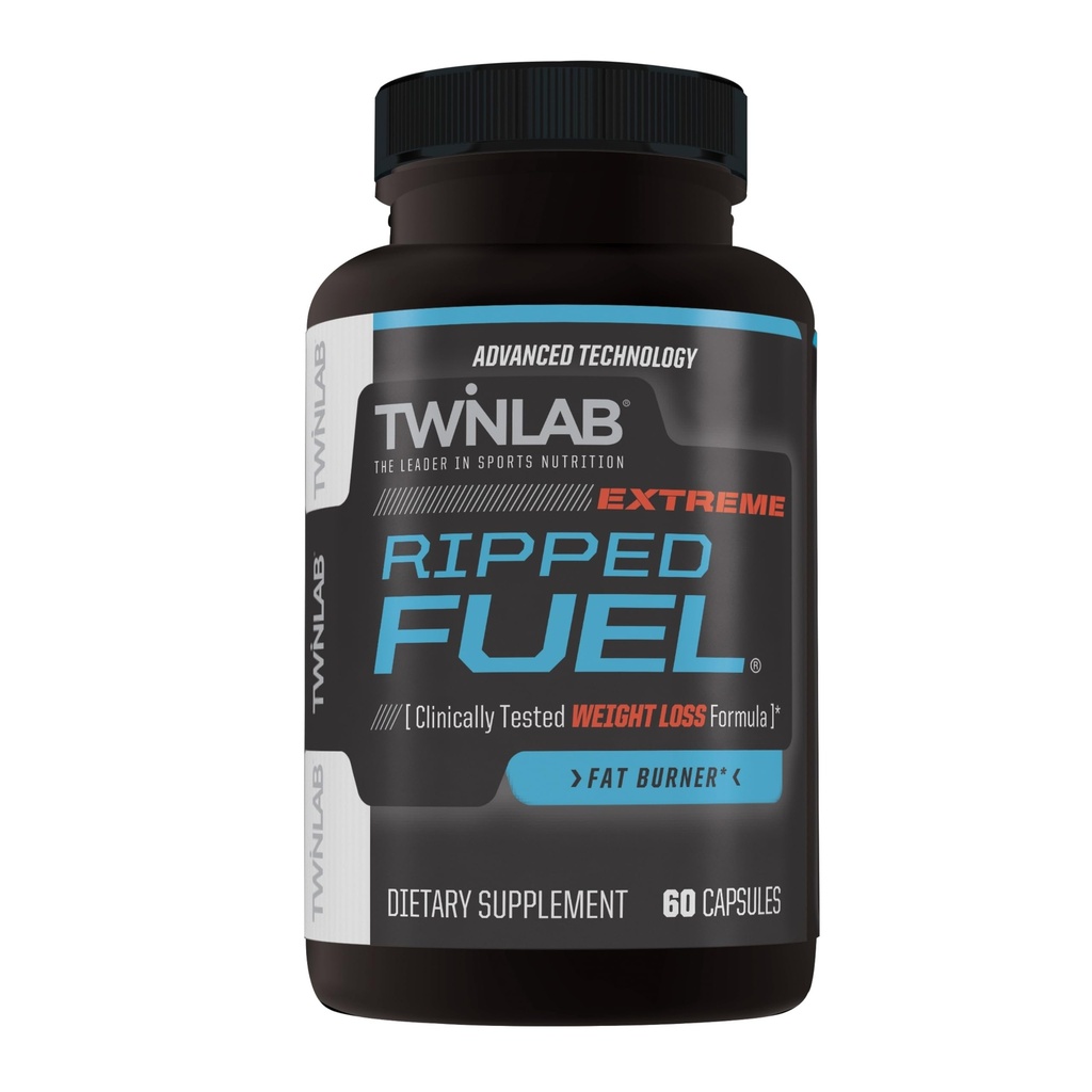 Twinlab Rippped Καύσιμο Extreme - Συμπλήρωμα ενέργειας για την υποστήριξη της διαχείρισης βάρους και της μυϊκής υγείας - 60 κάψουλες